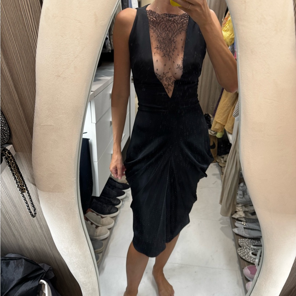 Alexander McQueen  Black lace  Dress